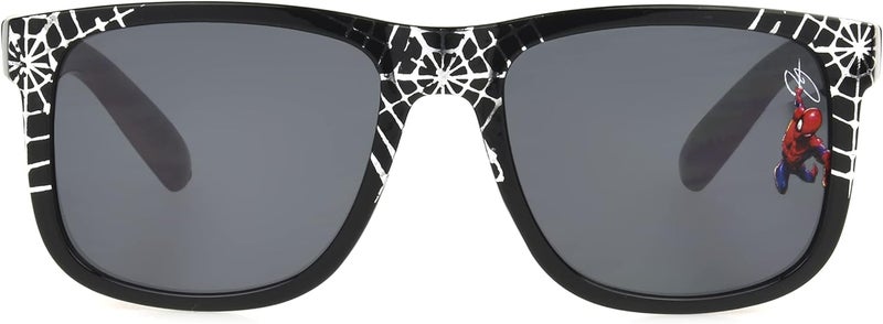 Foster Grant Marvel Boys Spider-Man Kids 2 Wayshape Sunglasses, Black, 49 - Image 1